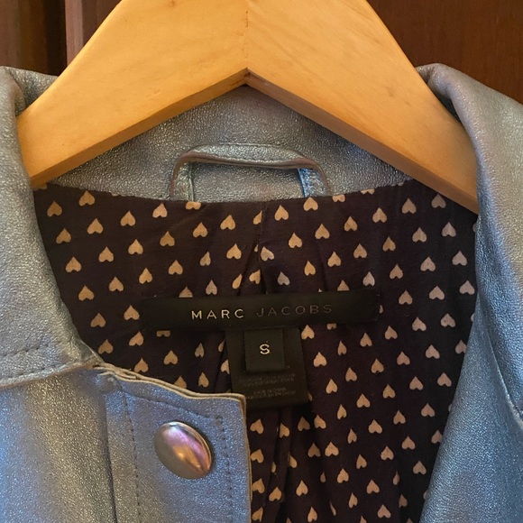 Vintage Marc Jacobs Metallic Leather Cowboy Jacket • Mid-2000s Statement Piece - Picture 2 of 5